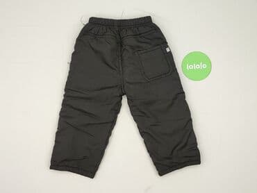 spodnie woskowane czarne: Sweatpants, 12-18 months, condition - Good — 3