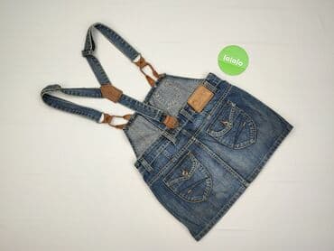 spódnice jeansowe z szelkami: Ogrodniczki damskie, rozmiar S — 4