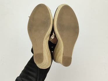 buty na koturnie z futerkiem: Sandały damskie, rozmiar 37 — 6