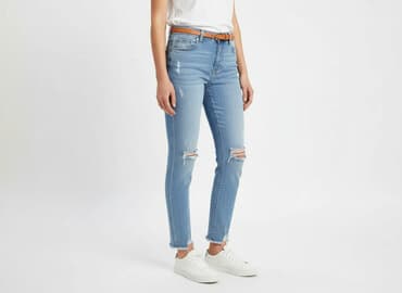 customowe jeansy: Jeansy damskie, rozmiar S — 6