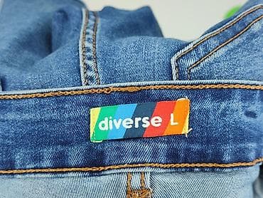 dżinsy diverse: Diverse, Szorty damskie, rozmiar L — 4