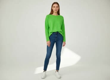 neonowy sweter zara: Bluza damska
, rozmiar M — 1