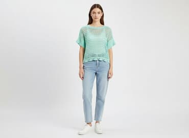 biale buty skarpetkowe: Sweter damski, rozmiar S — 6