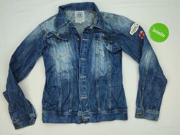 koszula bez kolnierza: Dziecięca kurtka jeansowa, 14 lat, 158-164 cm, DenimCo, stan - Idealny — 2