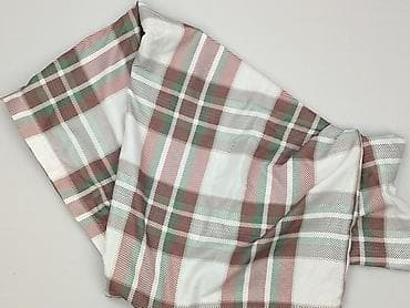 house dla dzieci: Koc/pled w kratę – unisex - Klasyczny wzór tartan: biel z akcentami — 1