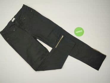 spodnie nabijane ćwiekami: Spodnie materiałowe damskie, XL — 2