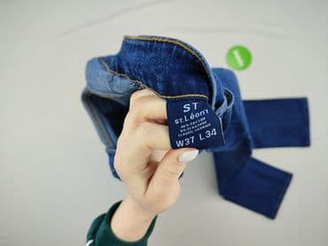 spodnie woskowane new yorker: Jeansy dla mężczyzn, L — 4