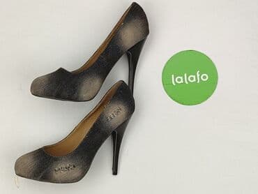 srebrne buty na słupku ccc: Półbuty damskie, rozmiar 38 — 3