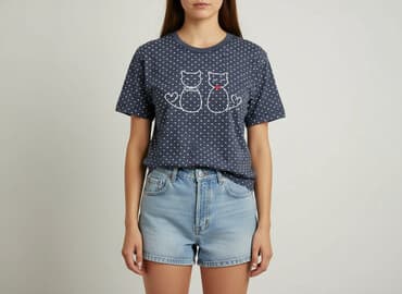 t shirty z muszką: T-shirt damski, rozmiar L — 6