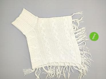 sweter akryl: Ponczo damskie, rozmiar One size — 2
