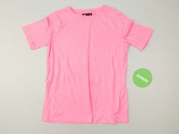koszulka real rozowa: Sinsay, T-shirt damski, rozmiar 2XS — 2