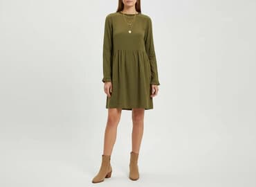 oliwkowa sukienka zara: H&M, Sukienka damska, rozmiar M — 7
