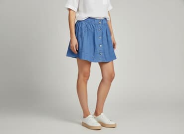 spodenko spódniczka jeans: Spódnica damska, rozmiar L — 6