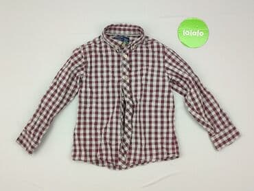 skarpety repliki: Shirt 4-5 years, condition - Very good, pattern - Cell, color - Claret — 2