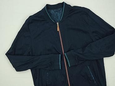 denim george: Męska bluza rozpinana typu bomber w kolorze granatowym. - Krój — 1