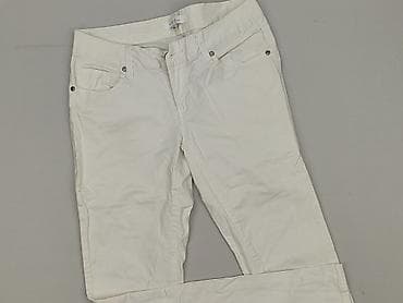 patchworkowe spodnie: Amisu, Spodnie materiałowe damskie, rozmiar S — 1