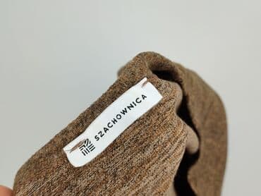 brazowa bluzki: SZACHOWNICA, Sukienka damska, rozmiar S — 4