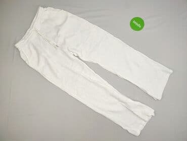 białe lniane spodnie zara: Spodnie materiałowe damskie, rozmiar S — 2