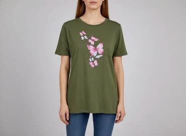 bluzki damskie z napisami: T-shirt damski, rozmiar L — 1