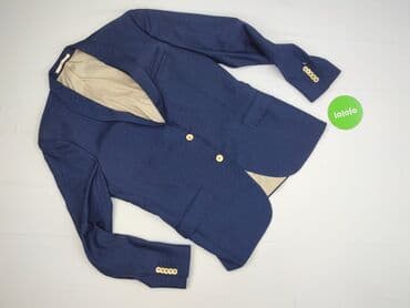 b c collection bluzy: Marynarka męska Bertoni - Kolor: granatowy (melanżowa faktura — 2