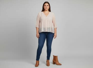 bluzki z szyfonowymi rękawami: Bluzka damska, rozmiar XL — 1