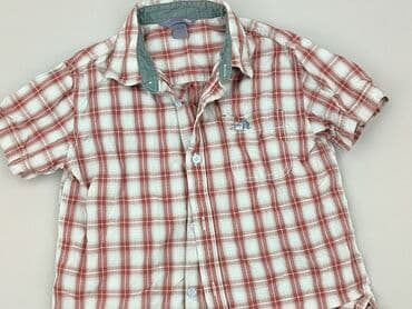 marynarka i koszulka: Shirt 3-4 years, condition - Perfect, pattern - Cell, color - Red — 1