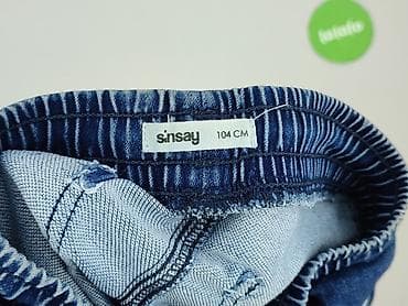 kik getry: Spodnie jeansowe, Sinsay, 3-4 lat, 104, stan - Bardzo dobry — 4
