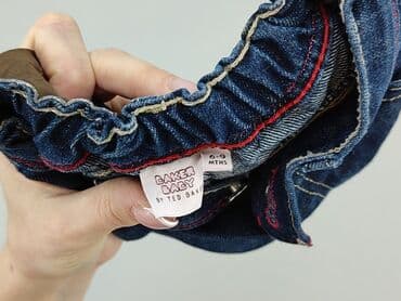 newbe sukienki: Denim pants, 6-9 months, condition - Very good — 5