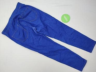 cropped blue jeans: PULL&BEAR, Legginsy Eleganckie damskie, rozmiar XL — 3