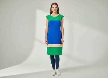 sukienki butelkowa zieleń midi: Sukienka damska, rozmiar M — 6