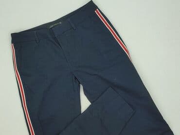zara spodnie z lampasami: Zara, Material trousers for women, size S — 2