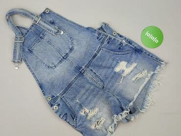 ogrodniczki z krótkimi spodenkami: DENIM JEANS, Ogrodniczki damskie, rozmiar L — 2