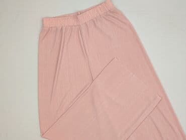 jaka bluzka do różowych spodni: Material trousers for women, size S — 1