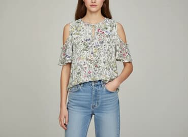 hm bluzki z krótkim rękawem: H&M, Bluzka damska, rozmiar S — 7