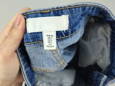 krótkie jeansowe spodenki: H&M, Szorty damskie, rozmiar XS — 4