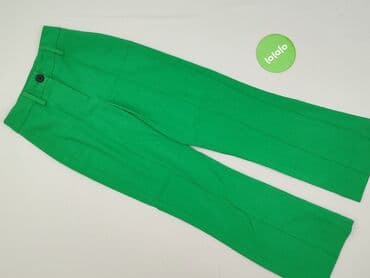 brązowe szerokie spodnie bershka: Bershka, Spodnie materiałowe damskie, rozmiar 2XS — 2