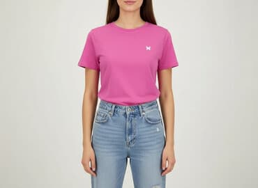 t shirt damski z haftem: Sinsay, T-shirt damski, rozmiar S — 6