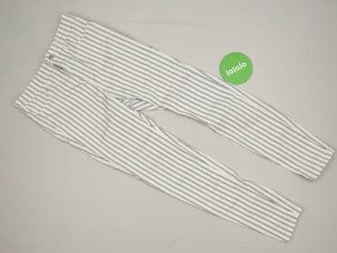 biale szerokie jeansy: Stradivarius, Spodnie materiałowe damskie, rozmiar M — 2