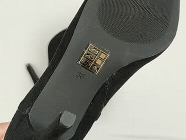 kozaki na koturnie ccc czarne: Botki damskie, 38 — 6