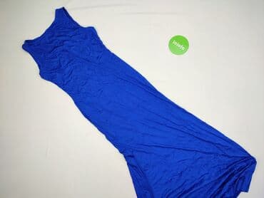 sukienki na wesele maxi chabrowa: Sukienka damska, rozmiar S — 3