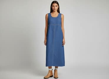 sukienki dżinsowe damskie duże rozmiary: Didi, Sukienka damska, rozmiar 2XS — 7