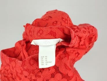czerwona koronkowa sukienka h m: H&M, Sukienka damska, rozmiar M — 4