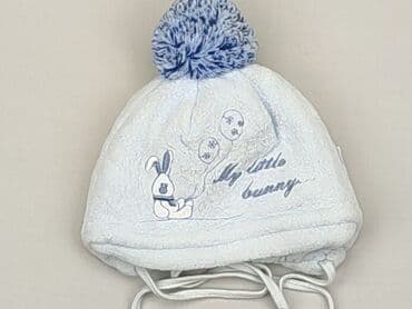 czapka dwa pompony: Czapka, 0-1 miesięcy, stan - Bardzo dobry — 1