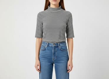 koszulka z numerem h m: H&M, Bluzka damska, rozmiar M — 6