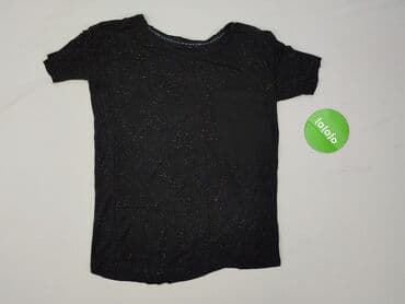 czarne t shirty damskie w serek: T-shirt damski, rozmiar S — 2