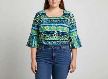 tunika plus size: Bluzka damska, rozmiar 4XL — 1