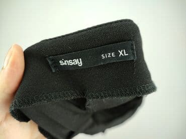 sinsay spodnie jeansy: Sinsay, Material trousers for women, size XL (EU 42) — 4