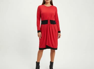 piękne czerwone sukienki na wesele: ZACK, Sukienka damska, rozmiar XL — 6