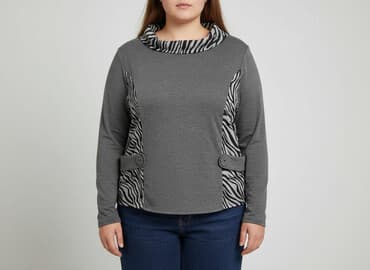 bluzki z golfem: Bluzka damska, rozmiar 6XL — 6