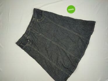 jeansowe trapezowe spódniczka: Spódnica damska, rozmiar 4XL — 2